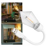 2 ADET - USB Tip LED Işık, Ekonomik Tasarruflu, Gece Aydınlatma, Powerbank ile Seyyar Kullanım, Esnek Gövdeli Gün Işığı Masa ve Kitap Okuma Lambası (MODEL-2)