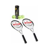 2 Adet Valley 27 İnç L2 Grip Yetişkin Tenis Raketi + 2 Adet Tenis Çantası + 3 Adet Prof. Maç Topu