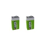 2 Adet Varta 9 Volt 200 9v 200mah Şarj Edilebilir Kare Pil Şarzlı Pil - Radyo Pili