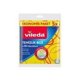 2 Adet Vileda %30 Mikrofiber Düz 5'li Temizlik Bezi