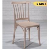 2 Adet Violet Cappucino Pratik Sandalye / Balkon-Bahçe-Mutfak