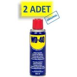 2 Adet Wd-40 Çok Amaçlı Sıvı, Yağ Çözücü, Pas Sökücü, Temizleyici ve Koruyucu Bakım Spreyi 200 ml