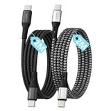 2 Adet x 2Metre Type C-C ÖRGÜLÜ Kablo Seti, REMORAX Wahoo, 60Watt PD Hızlı Şarj, iPhone 15/16/17 ve Android İçin, 1Ad x Siyah ve 1Ad x Gri-Siyah Kablo (2Ad x 2Mt Siyah ve Gri-Siyah)