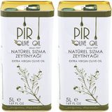 2 adet x 5 LT Pir 5000 ml Natürel Sızma Zeytinyağı - 10 lt