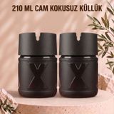 2 Adet X Cam Kokusuz Küllük Koku Hapseden Kapaklı Rüzgar Önleyici Kapaklı Araç Ve Ev Kullanımına Uygun Siyah 210 Ml