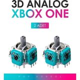 2 Adet Xbox Series S x One 3D Analog Joystick Motor Kol Tamir Yedek Parça - Yeşil
