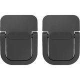 2 Adet Yapışkanlı Katlanılabilir Laptop Standı Portatif Macbook Bilgisayar Laptop Stand Ayagi Siyah - Çok Renkli