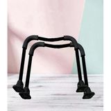 2 Adet Yatak Üstü Sehpa Yedek Metal Ayak Takımı 1 Set Siyah Renk HBH-25cm