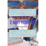 2 Adet Yedek Bez - Sadece Bez - Kendinden Sıkmalı Mop Yedek Bezi - Mikrofiber Yedek Bez