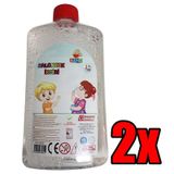 2 Adet Yedek Köpük Baloncuk Likit 500ml Şeffaf