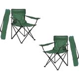2 Adet Yeşil Katlanır Kamp Sandalyesi Plaj Piknik Taşıma Çantalı Sandalye - 6456 Ecorce Tube Marron - Polyester