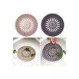 2 Adet Yuvarlak Silikon Süzgeç 12 Cm Lavabo Ve Küvet Süzgeci, Lavabo Tıkacı Gri Renk M-140 Plastik