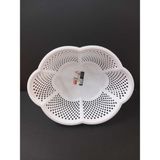 (2 Adet)Meyve Sebze Süzgeci Plastik Oval Papatya Süzgeç 25X34 cm - Seçenek 1 - Altın