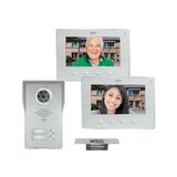 2 Aile Evi Wifi Görüntülü Kapı İnterkom Sistemi, 7 İnç İç Mekan Monitörleri, Kameralı Ve Kapı Açıcılı 4 Kablolu Dış Ünite