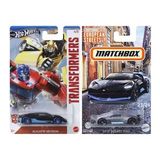 2 Araç Bugatti Set - Hot Wheels Bugatti Veyron & Matchbox Bugatti Divo (1/64)
