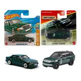 2 Araç Set Hot Wheels Mercedes-Benz 500 E & Matchbox 2024 Range Rover Phev ( Yeşil )