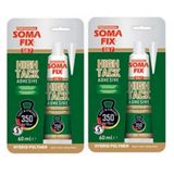 2 Aset Somafix 60 Ml Beyaz High Tack Hızlı Çok Amaçlı Suya Dayanıklı Korniş Yapıştırıcı