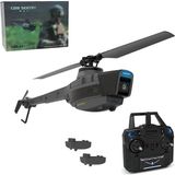2 Bataryalı Rc Keşif Helikopteri – Craftlz Mini Recon Drone Helikopter | Gerçekçi Tasarım & LED Işıklar - Siyah