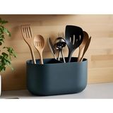 2 Bölmeli Modern Mutfak Eşyası Tutucu – Masaüstü ve Tezgâh Düzenleyici, Şık Organizer Modern kitchen utensil holder with 2 compartments