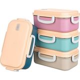 2 Bölmeli Paslanmaz Çelik Yemek Kabı Beslenme Kabi Saklama Kabı Lunch Box Renkli