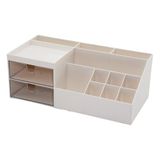 2 ÇEKMECELİ + 12 BÖLMELİ PLASTİK MAKYAJ - TAKI ORGANİZER 12X24CM- Y: 4-6-7-8-9CM (5264)