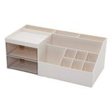 2 ÇEKMECELİ + 12 BÖLMELİ PLASTİK MAKYAJ - TAKI ORGANİZER 12X24CM-- Y: 4-6-7-8-9CM (5639)