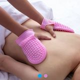 2 Çift Profesyonel Masaj Eldiveni, Silikon Vücut Masaj Eldiveni, Spa Masajı Cilt Bakımı Için İki Taraflı Nazik Vücut Peeling Fırçası, Selülit Karşıtı Lenfatik Drenaj Aleti, Sırt Yıkayıcı