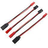 2 çift Vgoohobby 10 cm JST fiş JR konektörü, erkek dişi kablo, servo adaptör kablosu, RC uçak helikopter araba için