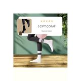 2 Çift Yoga Pilates Çorabı Kadın Kaymaz Silikon Taban Pamuklu Soket Tenis Çorap Havlulu Siyah Beyaz.