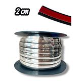 2 Cm Gümüş Krom Yapıştırma Şerit 10 METRE | Esnek Kendinden Yapışkanlı Dekoratif Krom Kaplama | Araç