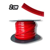 2 Cm Kırmızı Krom Yapıştırma Şerit 10 METRE | Esnek Kendinden Yapışkanlı Dekoratif Krom Kaplama | Ar