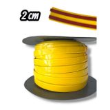 2 Cm Sarı Krom Yapıştırma Şerit 10 METRE | Esnek Kendinden Yapışkanlı Dekoratif Krom Kaplama | Araç,