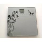 (2. El) Sinbo Sbs 4429 Cam Baskül / Dijital Banyo Tartısı - Şık Çiçek Desenli