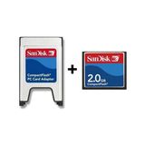 2 GB Compact Flash Kart- Compact Flash Adaptör