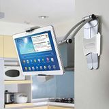 2-In-1 Fonksiyonlu 5.1-12 Inch Tablet-Telefon Tutacağı Mutfak Masaüstü Dolap Duvar Montaj Tutucu Standı Siyah