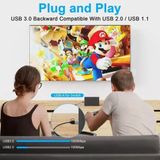 2 In 1 Gigabit Ethernet Adaptör | Usb-A ve Usb-C RJ45 1000MBPS Ethernet Hızlı Ağ Bağlantısı, Laptop Tablet Telefon Uyumlu, Tcu-Lan - 1 GB