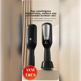 2 In 1 Negatif Iyon Teknolojili Saç Kırık Alma Makinesi LCD Ekran ( Şarjlı Kablosuz Stantlı ) - Siyah
