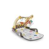 2 In 1 Piano Rack & Walker Krem- Eğitici Bebek Aktivite Masası ve İlk Adım Yürüteç (Piyanolu Oyun Halısı)