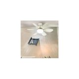 2 In 1 Tavan Vantilatörü LED Işık - 3 Renk Işık Modu, 3 Kademe Hız Modu, Kumandalı Fan - Beyaz