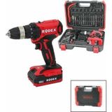 2 Kademe Hız - Vites Şarjlı=çift Batarya 17PCS Uçlu Matkap 0-350 / 0-1350 Rpm 21V/2.0A Lı-Ion RDX-3375A-FINDIT