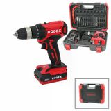 2 Kademe Hız - Vites Şarjlı=Çift Batarya 17Pcs Uçlu Matkap 0-350 / 0-1350 Rpm 21V/2.0A Lı-Ion Rdx-3375A Go53/05651