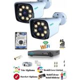 2 Kameralı 5 Mp Ultra Hd Güvenlik Kamera Seti Teico- 6125N