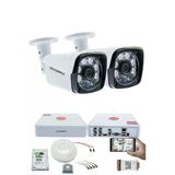 2 Kameralı Güvenlik Kamerası Seti - 5Mp Sony Seculens, 6 Atom Led,Gece Görüşlü, 1080P Full Hd Ahd, Metal Kasa
