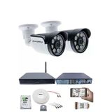 2 Kameralı Güvenlik Seti - 5Mp Sony Seculens, 1080P Ahd, 8 Warm Led, Gece Renkli Görüş, Full Hd, 5Mp Dvr + Wifi Adaptörü, V1