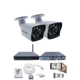 2 Kameralı Güvenlik Seti - 5Mp Sony Seculens, 1080P Full Hd Ahd, 8 Ultra Warm Led, Gece Görüşlü, 5Mp Dvr + Wifi Adaptörü, V1