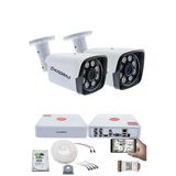 2 Kameralı Set - 5Mp Sony Seculensli 1080P Full Hd Ahd, Gece Renkli, 8 Ultra Warm Led, Colorvu Teknolojisi, Metal Aluminyum Kasa