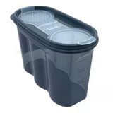 2 Kapaklı Ölçekli Erzak Saklama Kabı - 1,2 Litre - Sa930 (Timya/Go1395) 199485