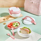 2 Katlı Beslenme Kabı – Okul, Iş ve Piknik Için Taşınabilir Sefer Tası - 1,1 lt - Pembe