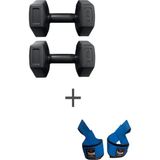 2 kg Çift Dambıl ve Ağırlık Strap(2 kg 2 Adet Gönderilmektedir) - 2 x 2,17 kg - Siyah