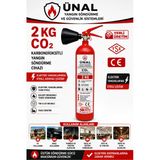 2 Kg Co2 Karbondioksitli Yangın Söndürme Tüpü Tse Ce Belgeli Elektrik Yangınlarına Uygun